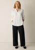 Silk Georgette Crepe Classic Collar Shirt