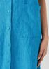Washed Organic Linen Délavé Sleeveless Shirtdress
