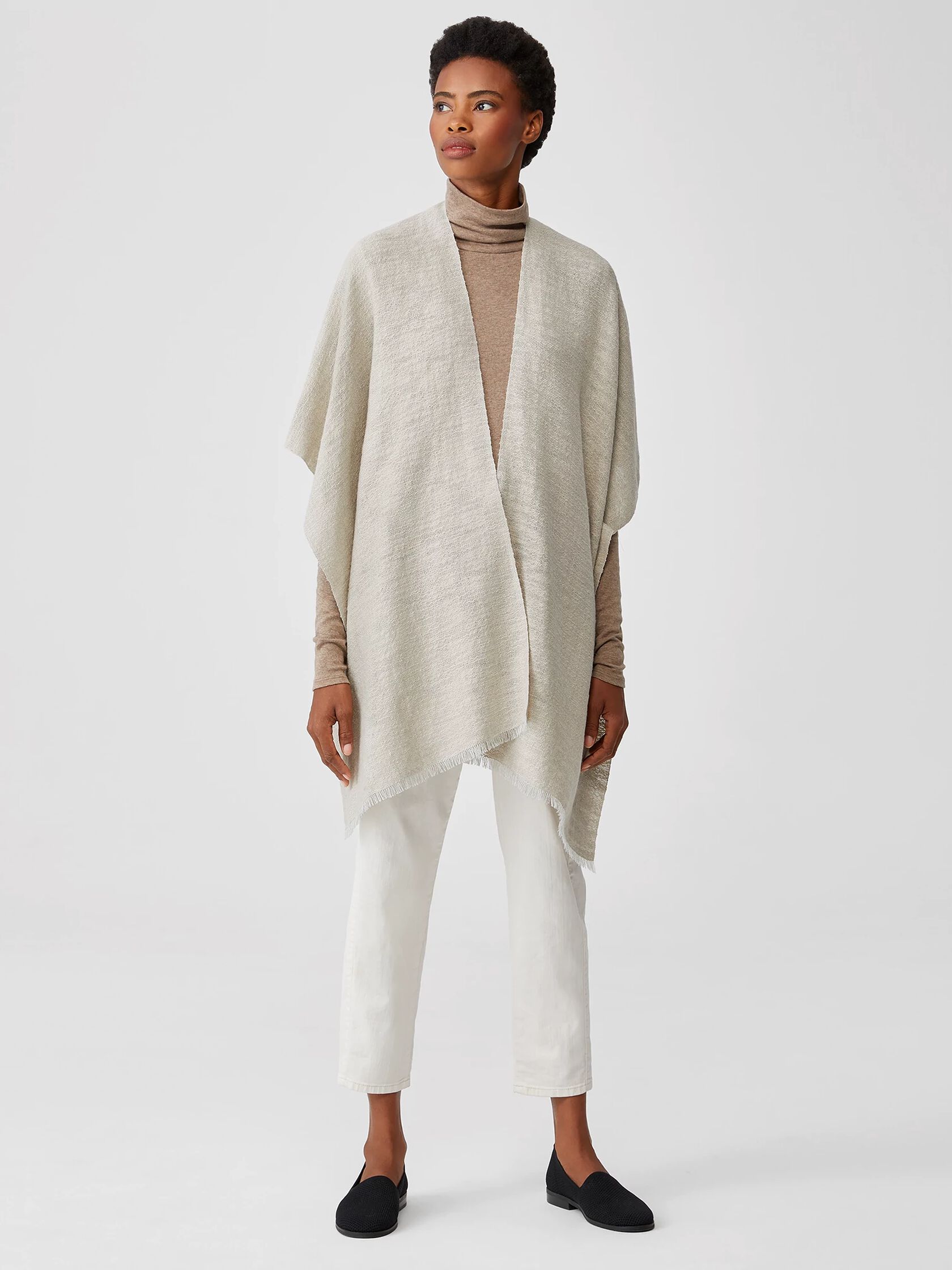 Handwoven Cotton Alpaca Poncho