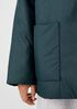 Eggshell Recycled Nylon Hooded Coat