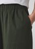 Organic Cotton Ripple Wide-Leg Pant