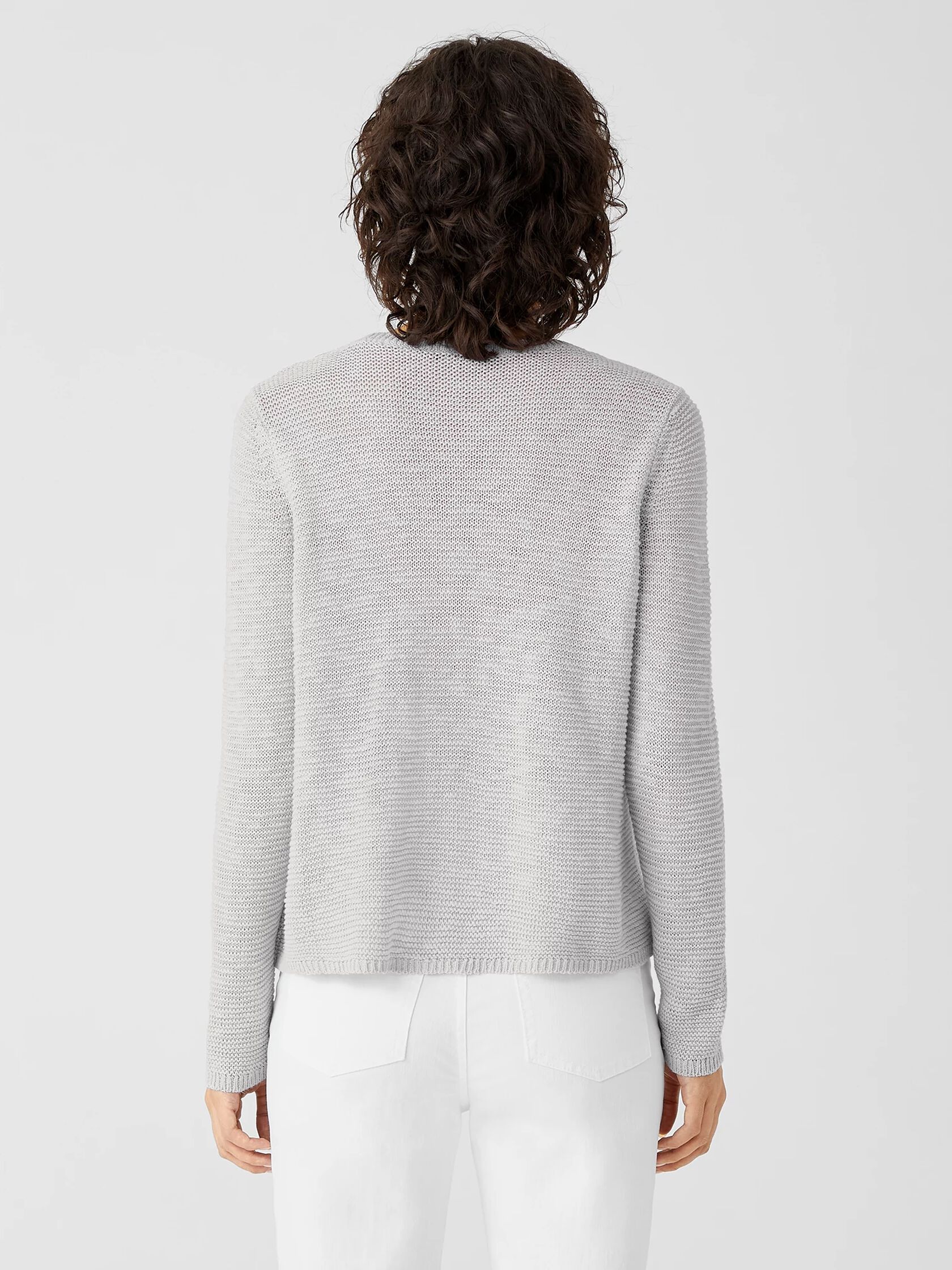 Organic Cotton Linen Slub Crew Neck Top