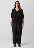 Organic Linen Cotton V-Neck Top