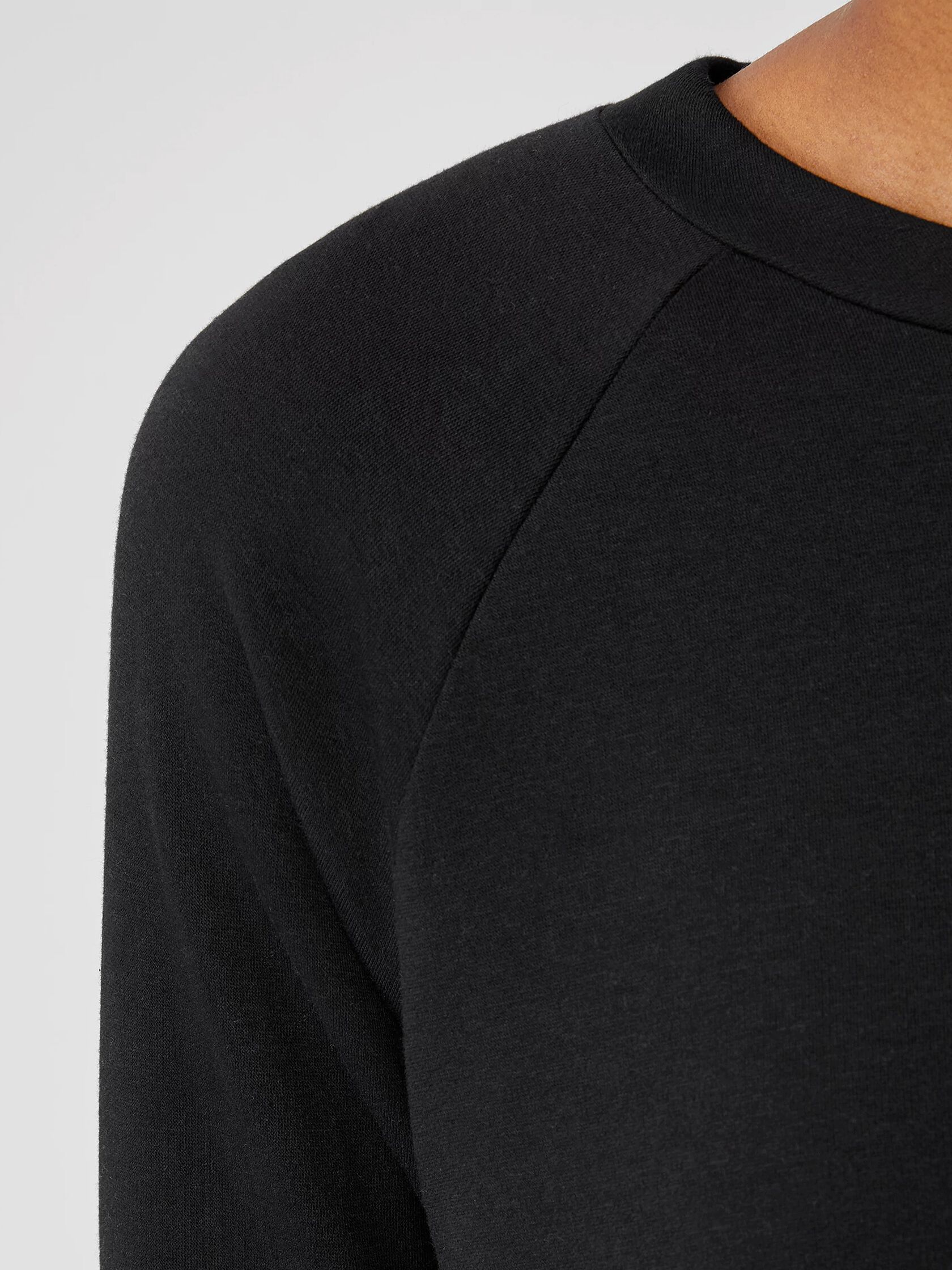 Cozy Brushed Terry Raglan-Sleeve Top