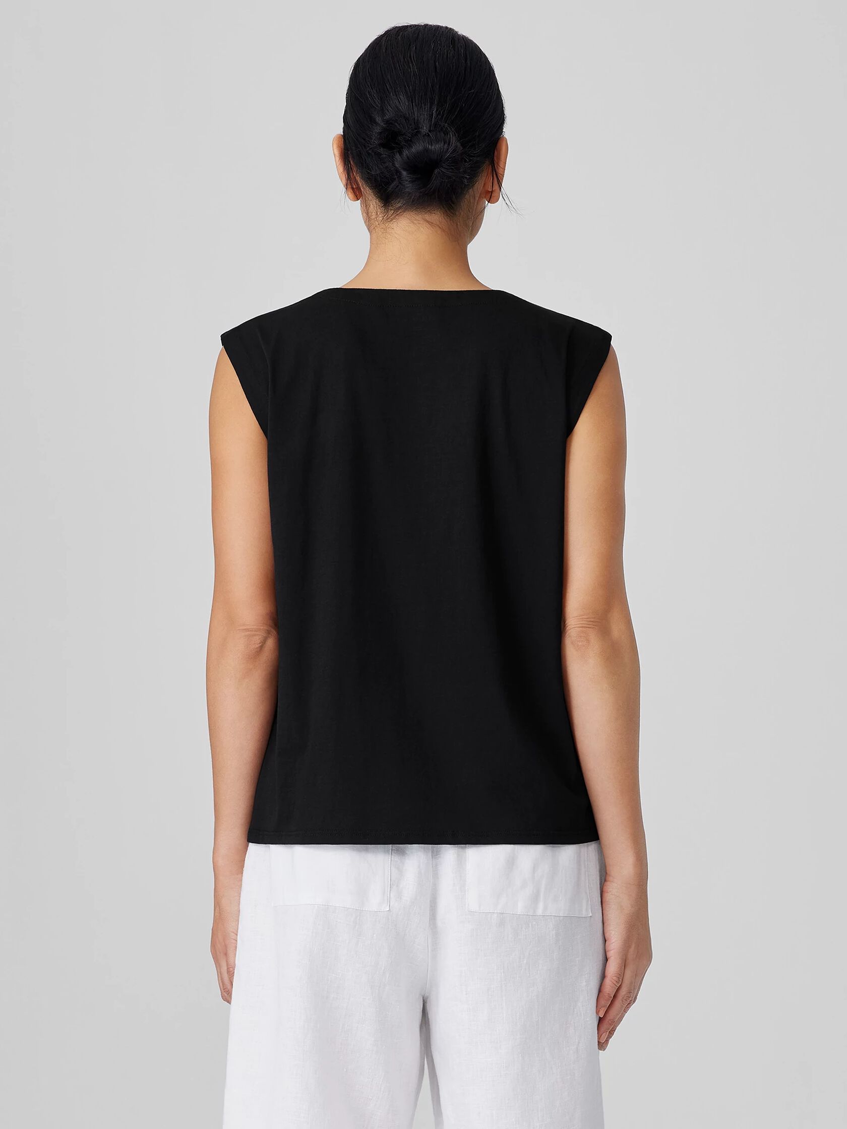 Organic Pima Cotton Jersey Round Neck Tank