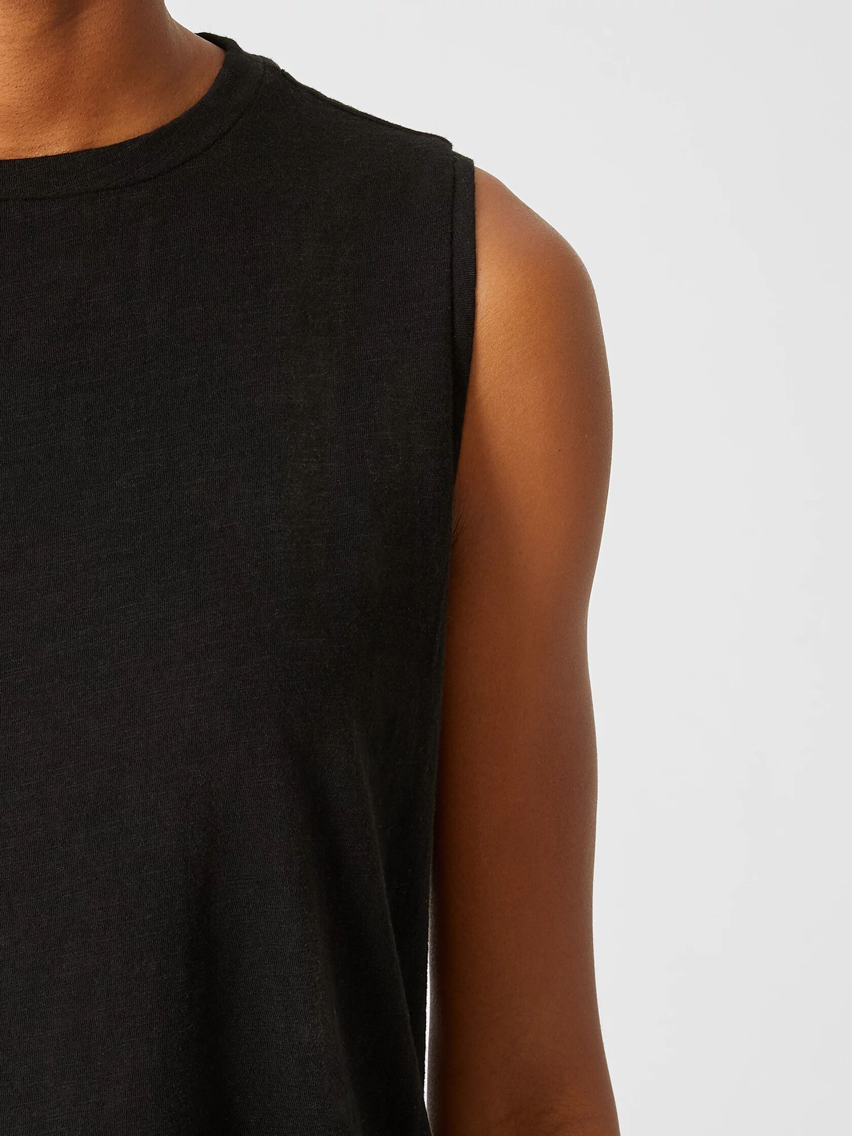 Organic Cotton Slub Crew Neck Tank