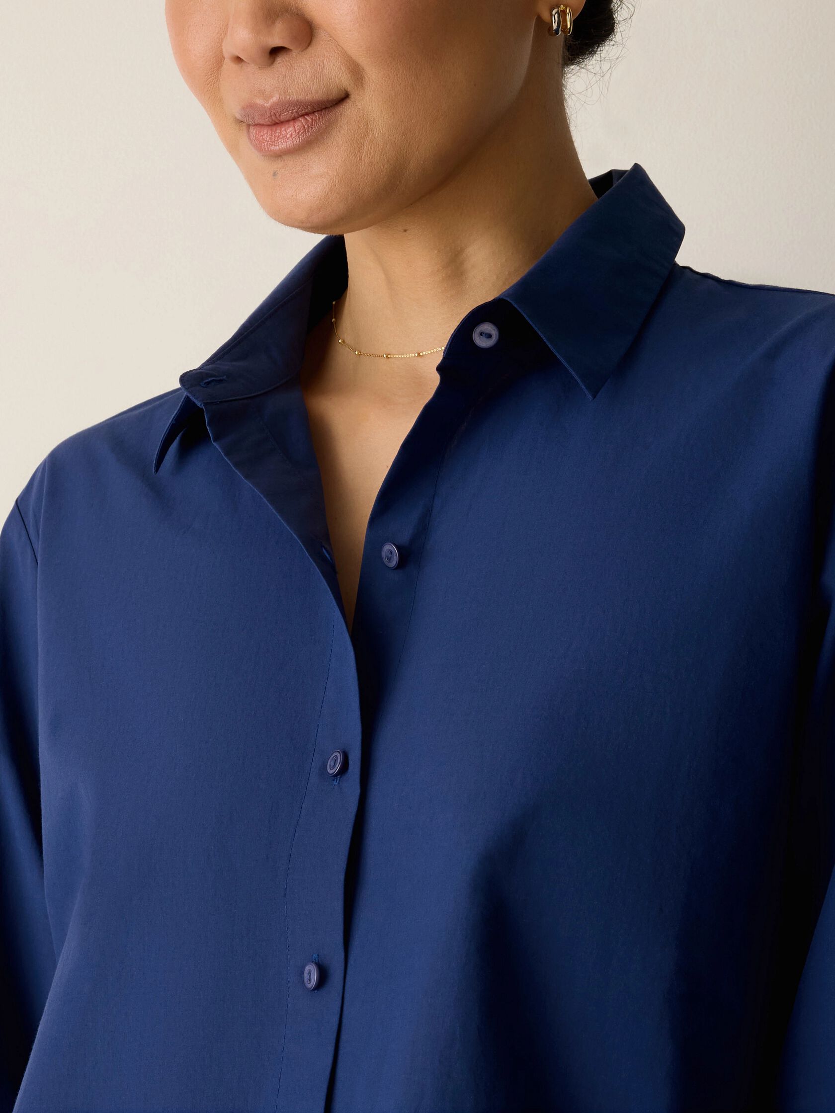 Organic Cotton Poplin Short Shirt