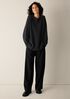 Cotton & Recycled Cashmere Crew Neck Long Top