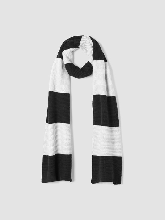 Cotton and Recycled Cashmere Scarf