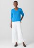 Peruvian Cotton Blend V-Neck Top