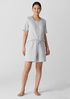 Mélange Organic Cotton Interlock Sleep Shorts