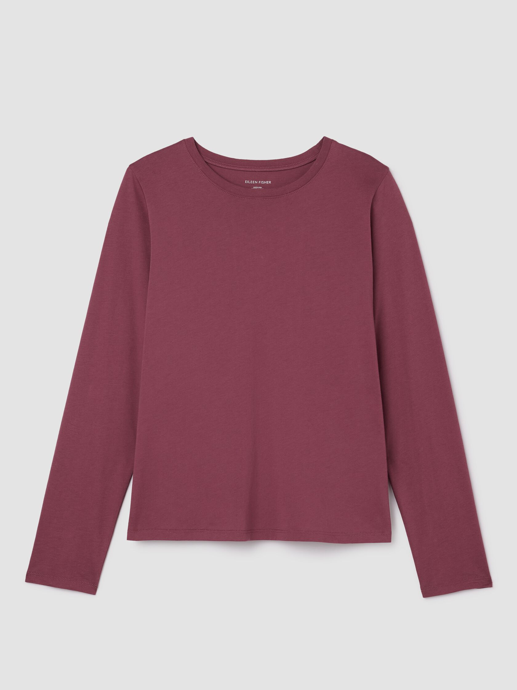 Organic Pima Cotton Jersey Long-Sleeve Tee