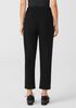 Soft Wool Flannel Pleated Tapered Pant