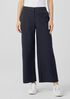 Cotton Hemp Stretch Wide-Leg Pant