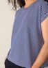 Striped Organic Cotton Slub Crew Neck Tee