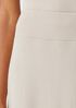 Ribbed Organic Cotton Blend A-Line Skirt