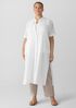 Organic Cotton Voile Box Band Collar Shirt