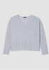 Organic Linen Cotton V-Neck Top