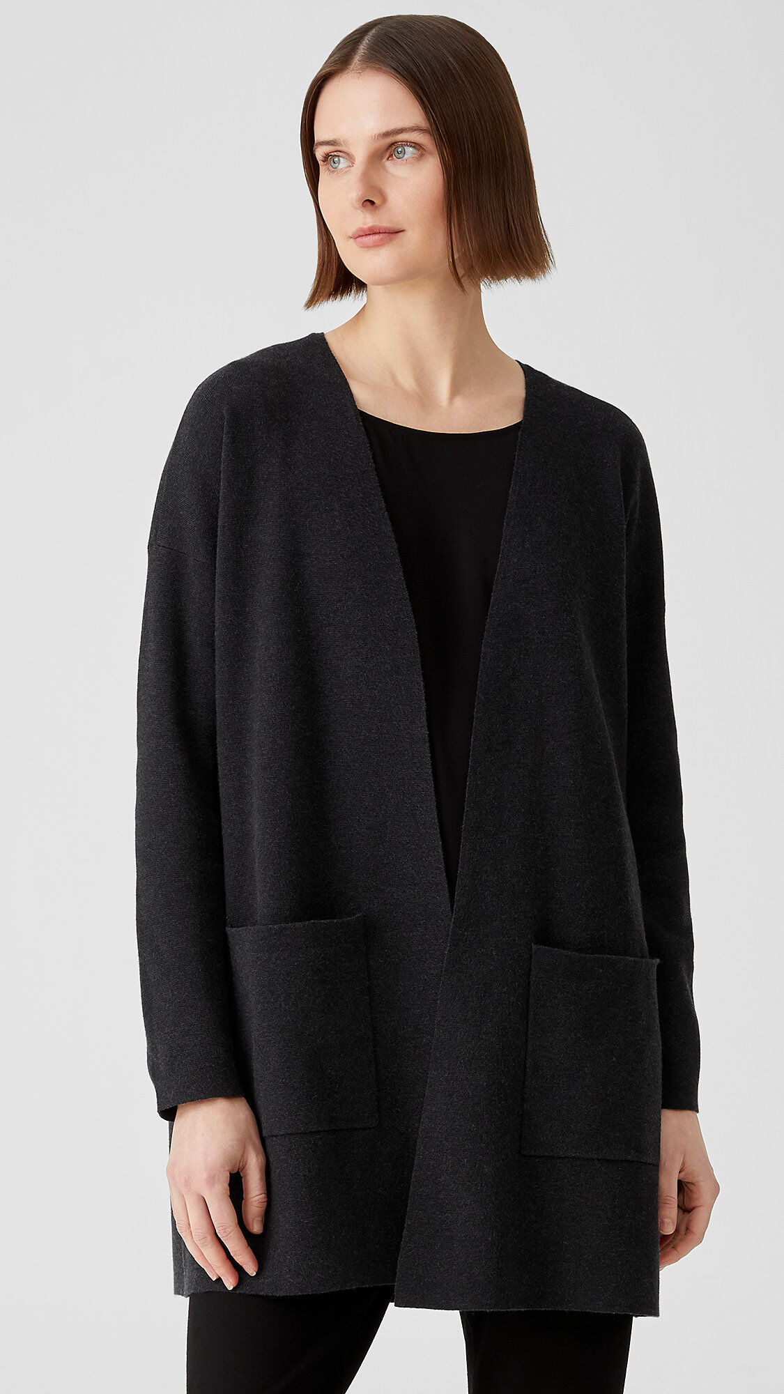 Eileen fisher silk cardigan outlet