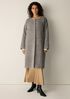 Curly Alpaca Wool Blend Round Neck Coat