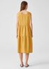 Washed Organic Linen Delave Tiered Dress