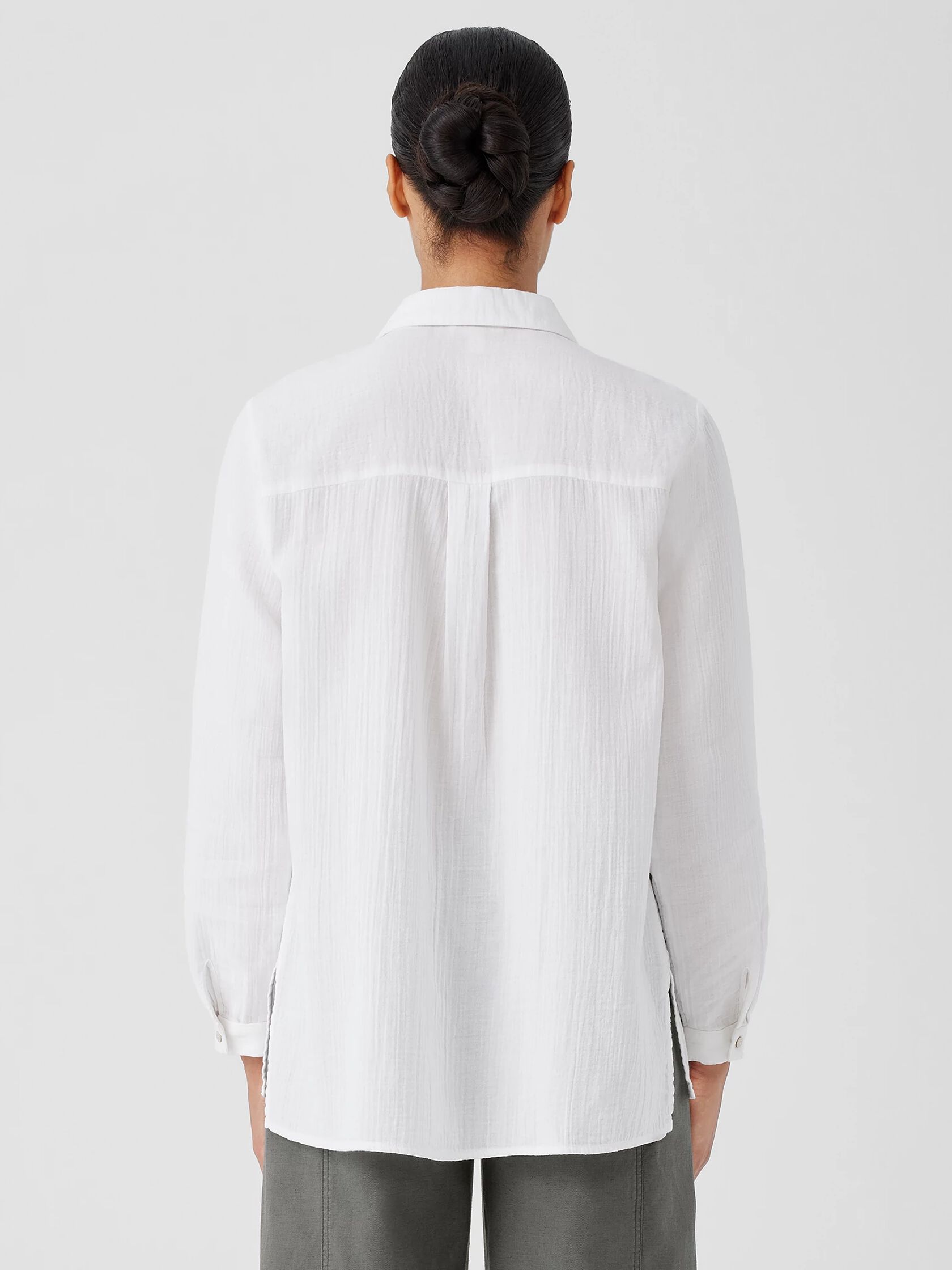 Organic Cotton Ripple Classic Collar Shirt