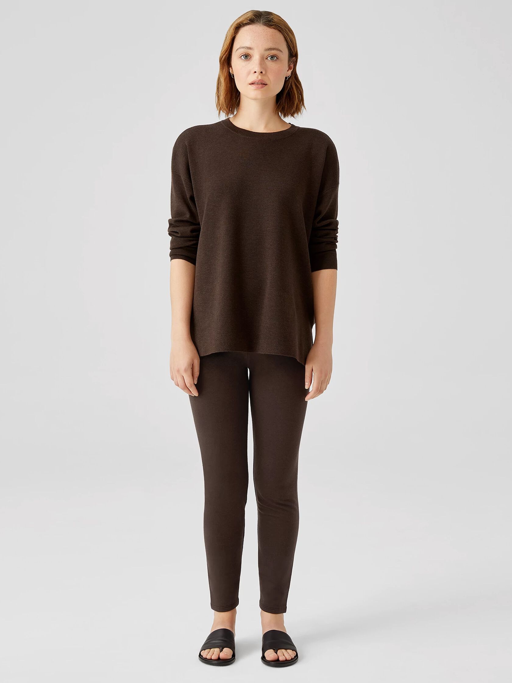 Cozy Brushed Terry High-Waisted Leggings