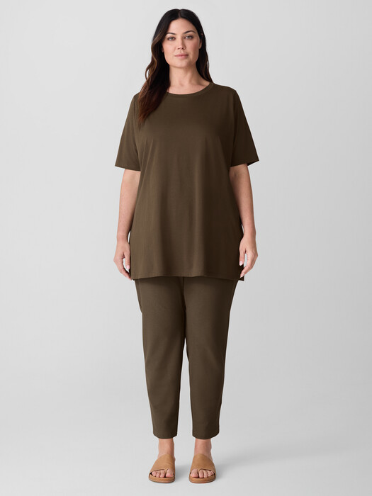 Washable Stretch Crepe Slim Pant