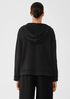 Lightweight Organic Cotton Terry Hooded Top