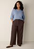 Garment-Dyed Utility Cotton Wide-Leg Pant