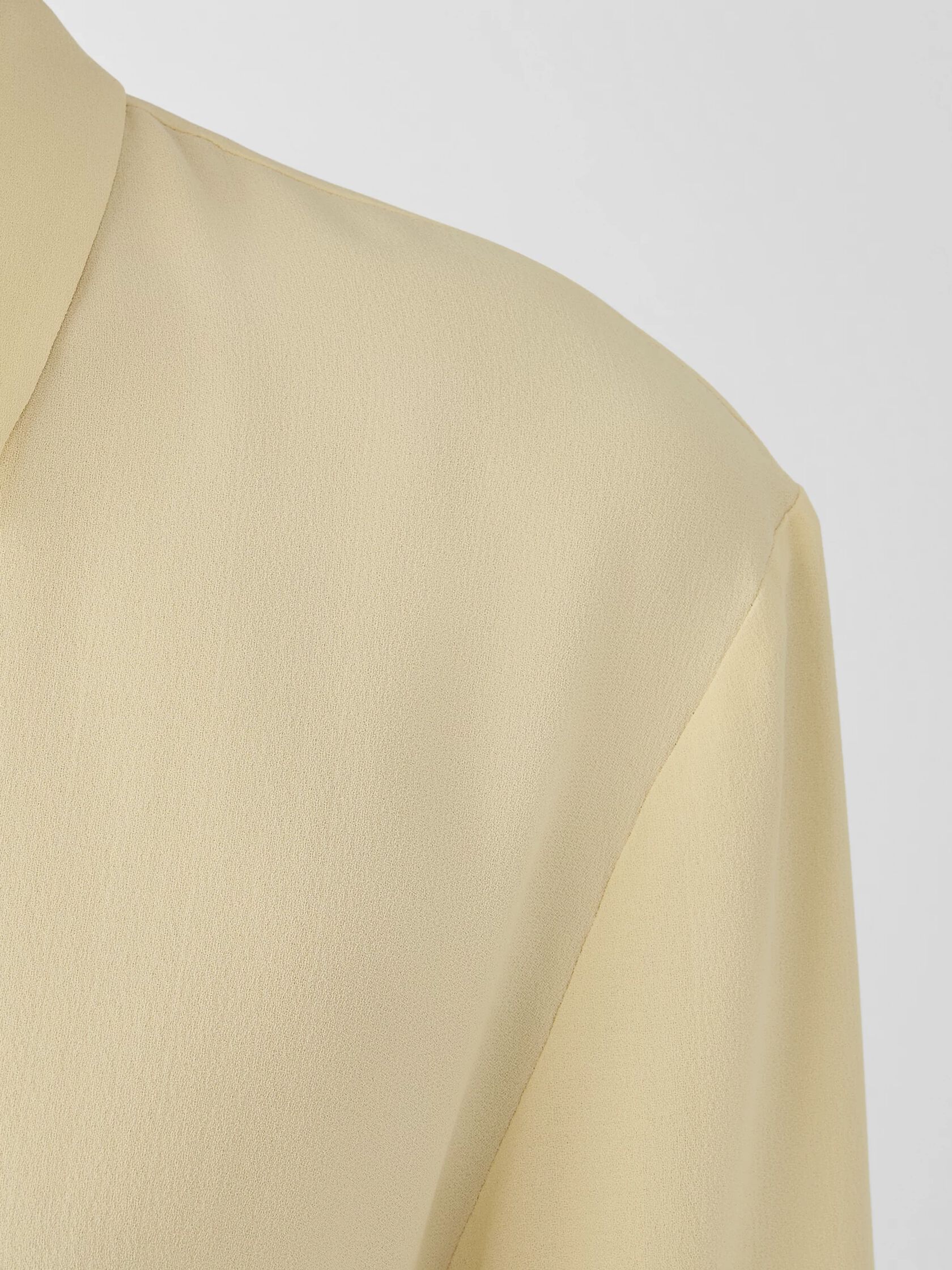 Silk Georgette Crepe Classic Collar Shirt