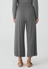 Fine Jersey Wide-Leg Pant with Slits