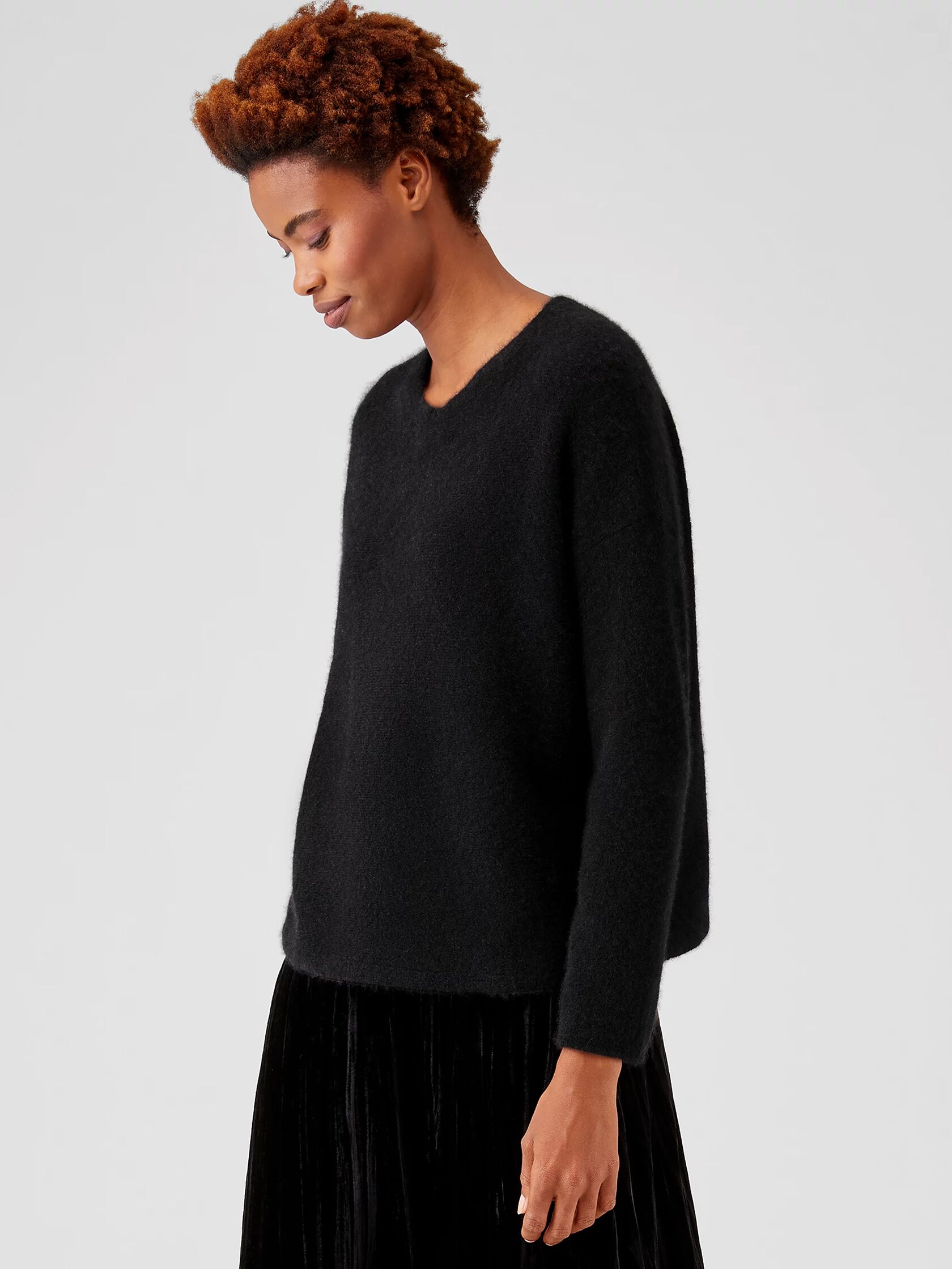 Cashmere Silk Bliss Crew Neck Top