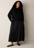 Sleek Viscose Wedge Sweater