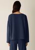 Garment-Dyed Organic Cotton Terry Bateau Neck Box-Top