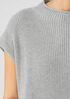 Peruvian Cotton Blend Funnel Neck Top