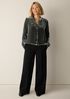 Velvet Band Collar Shirt