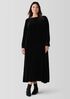 Velvet Bateau Neck Dress
