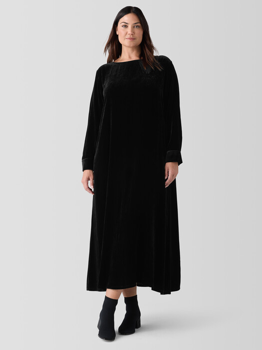 eileen fisher green velvet dress Eileen Fisher Emerald Green Velvet Two Piece Set Community Thrift and Vintage