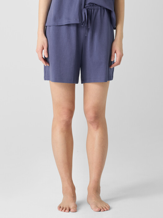 Organic Cotton Interlock Sleep Shorts