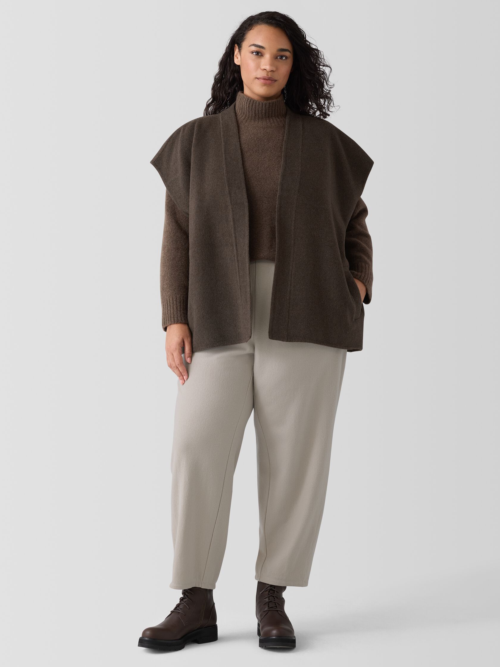 Doubleface Wool Cloud Vest