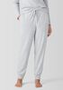 Mélange Organic Cotton Interlock Jogger Sleep Pant