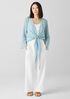 Sheer Silk Georgette Tie Jacket