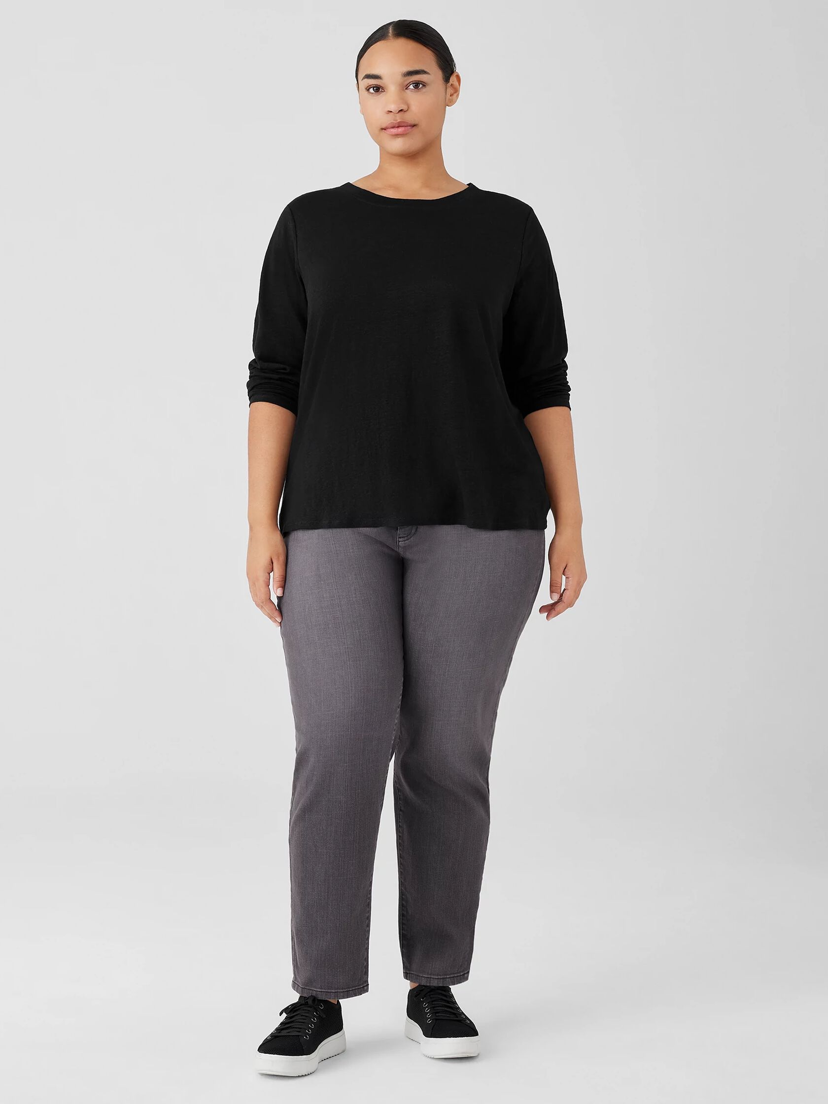 Organic Linen Jersey Long-Sleeve Tee