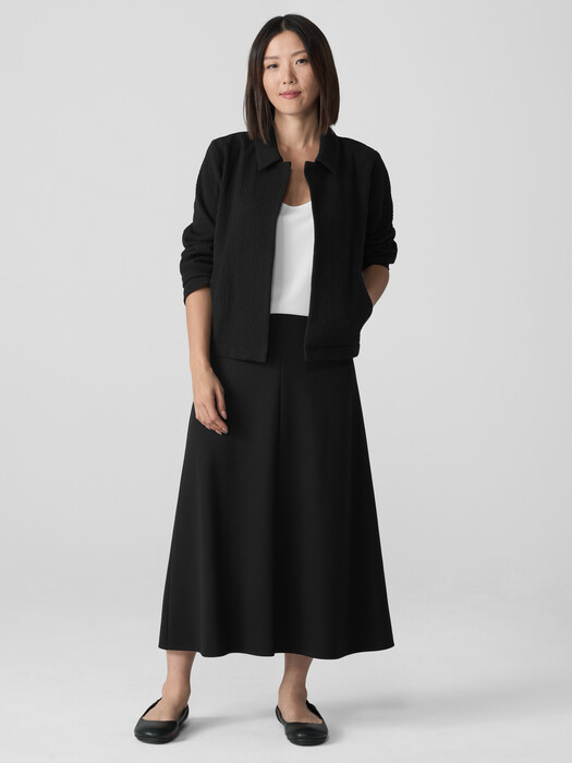 Organic Cotton Tweed Classic Collar Jacket