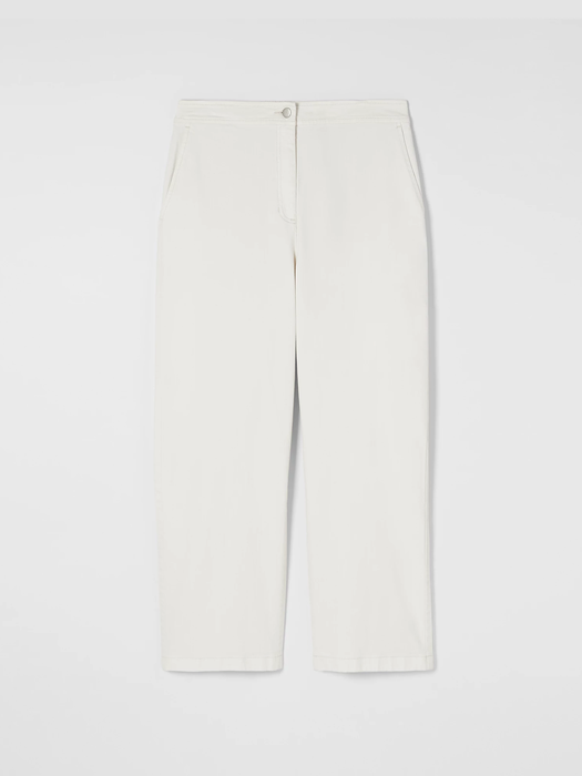 Undyed Organic Cotton Stretch Wide-Leg Jean