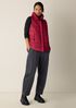 Eggshell Recycled Nylon Stand Collar Vest