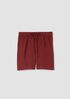 Puckered Organic Linen Stripe Shorts