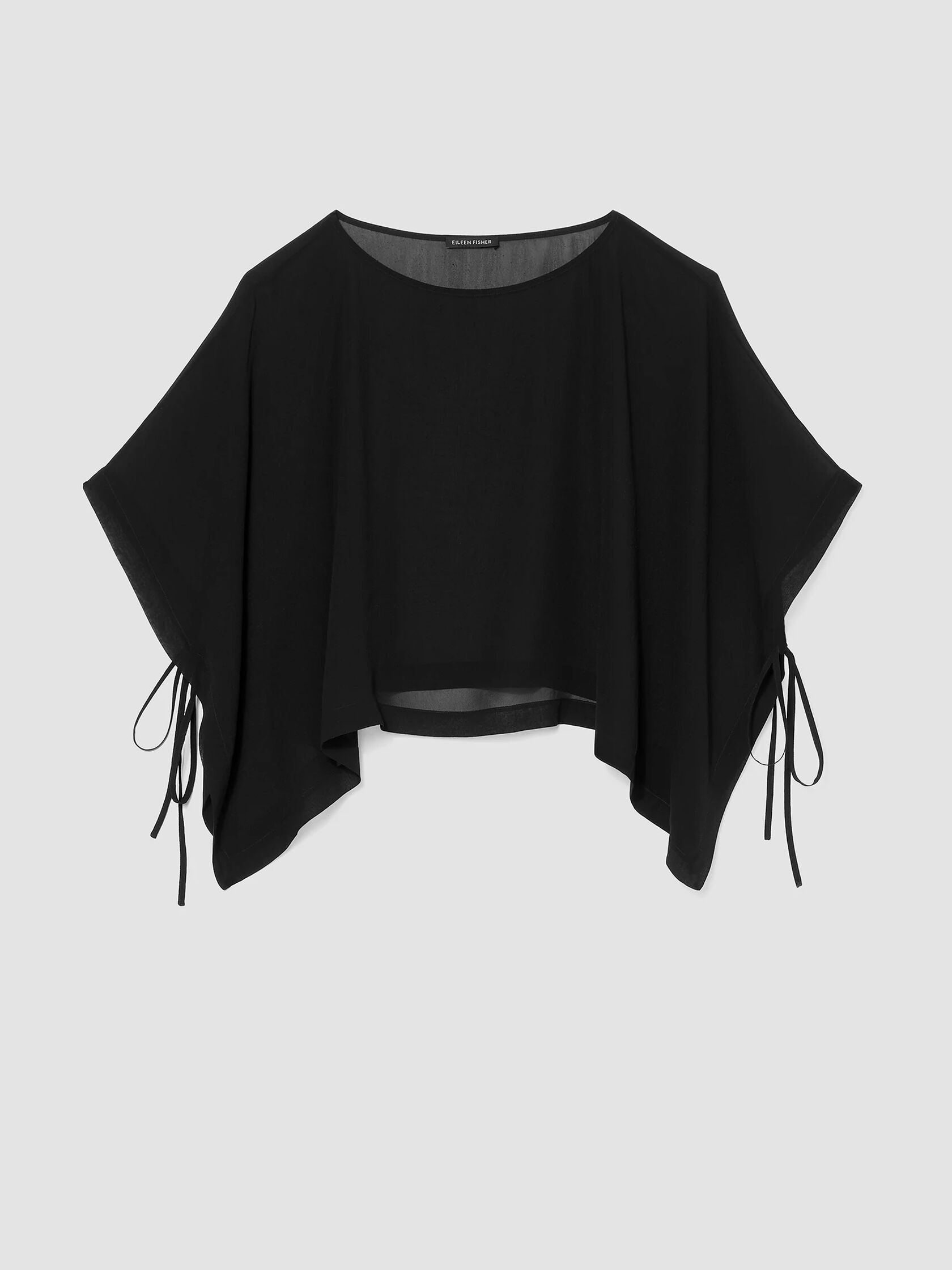 Sheer Silk Georgette Poncho