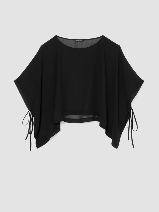 Sheer Silk Georgette Poncho